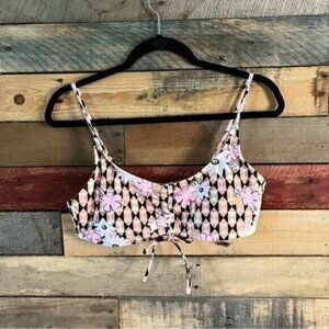 No Boundaries Pink And Black Swim Suit Top Size‎ Large